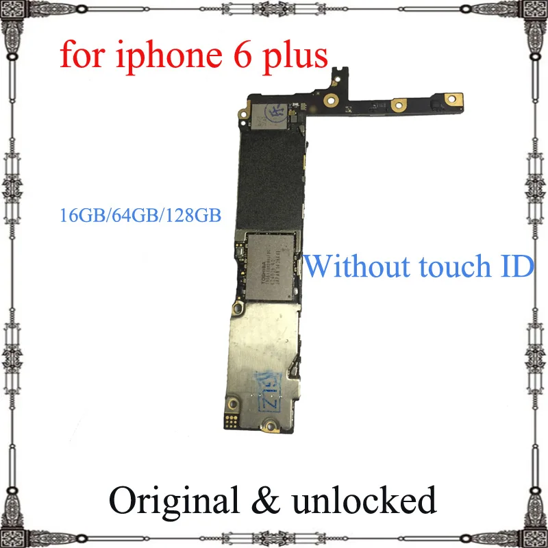 100% оригинал для iphone 6 plus p разблокированная материнская плата 16 Гб 64 128 ГБ Полный