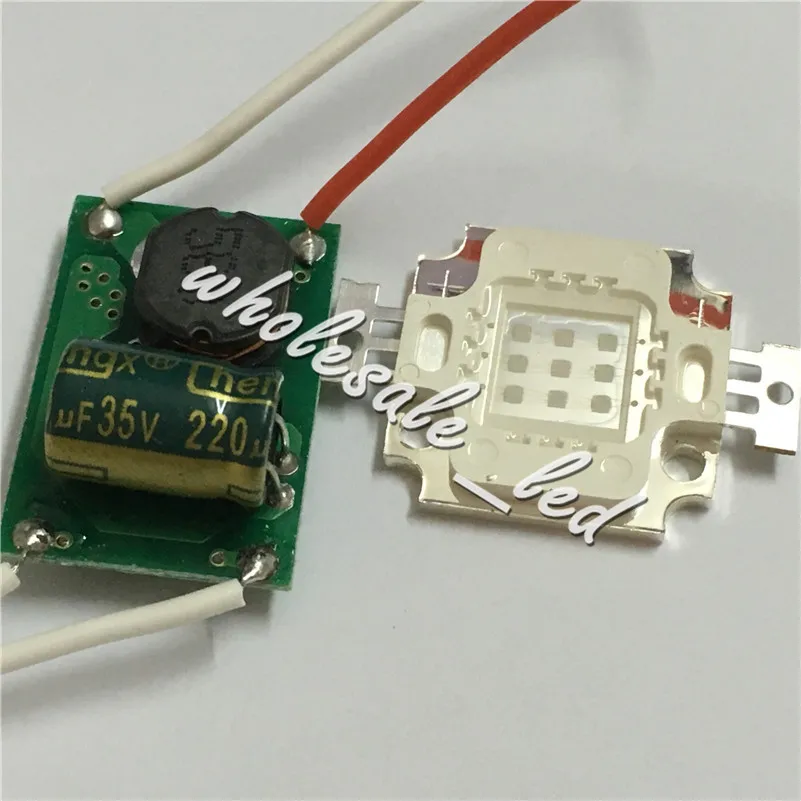 10 Вт УФ светодиодный Ультрафиолетовый 365nm 375nm 385nm 395nm 410nm 420nm высокое Мощность