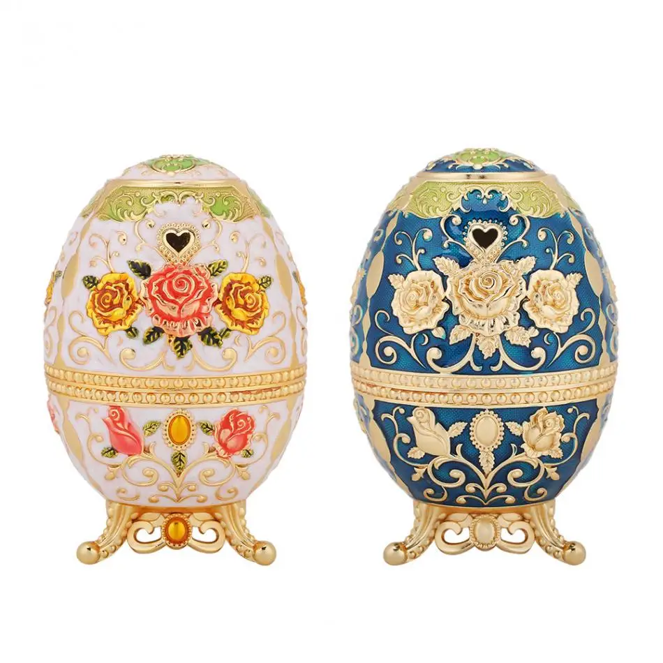 Зубочистка в стиле ретро коробка для зубочистки форме яйца резная картина