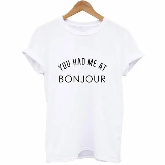 Рубашка с надписью You Had Me At Hello Baby футболка Bebe tumblr модный топ во французском стиле