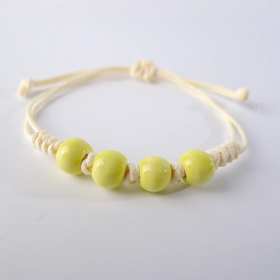 Красочные керамические бусы ручной работы браслет богемные ювелирные изделия и