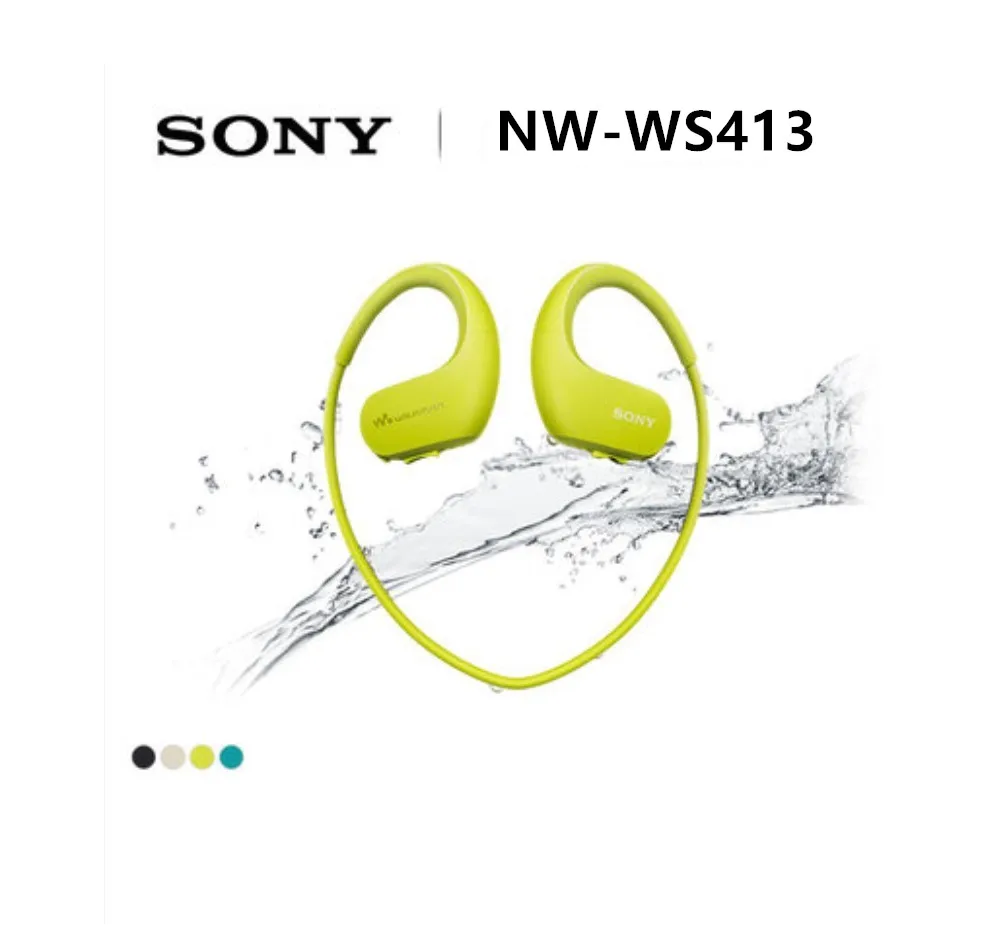 Sony NW-WS413 водонепроницаемый плавательный Бег mp3 музыкальный плеер гарнитура интегрированные аксессуары Водонепроницаемый sony WS413 Walkman