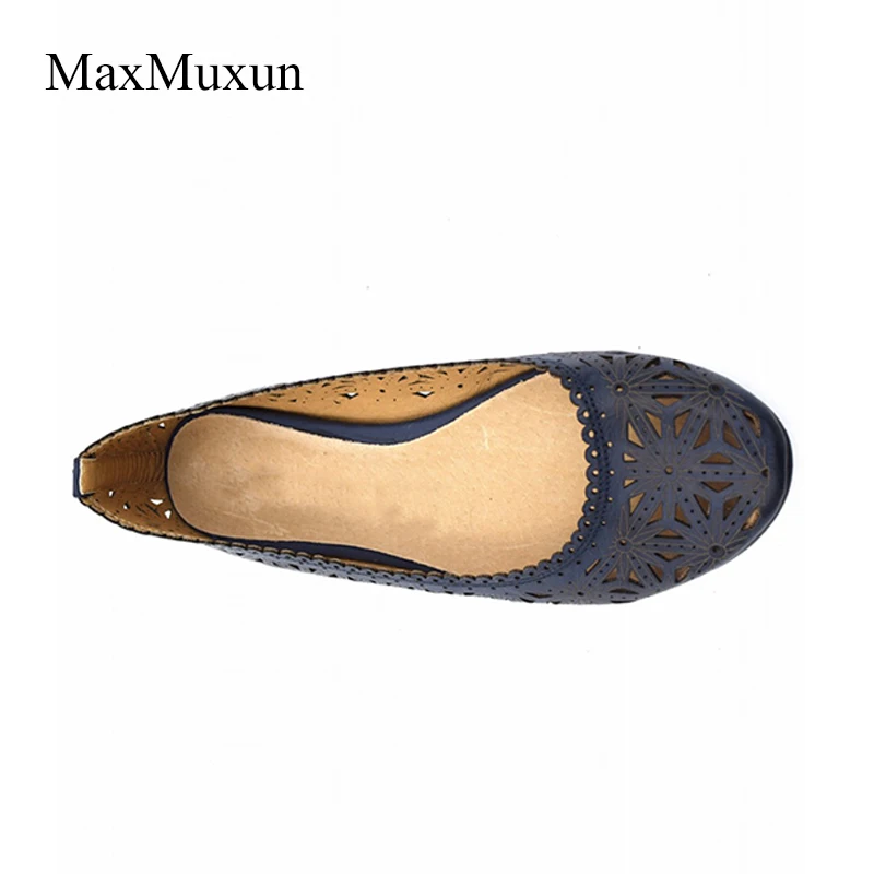 Женские повседневные балетки Maxmuxun синие бежевые зеленые из искусственной кожи