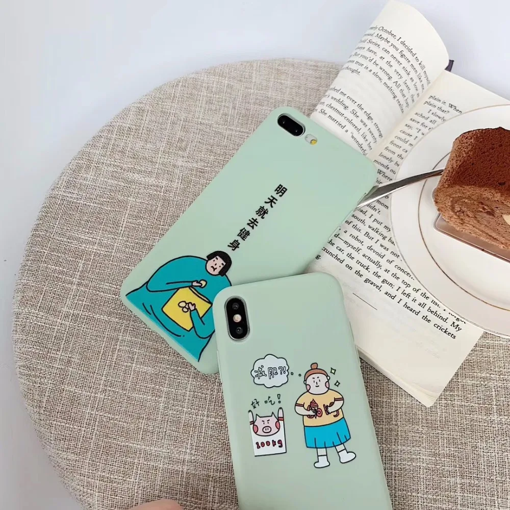 Матовый ТПУ защитный чехол для iphone xr xs x max art line Чехол мобильного телефона 6 7 8 plus