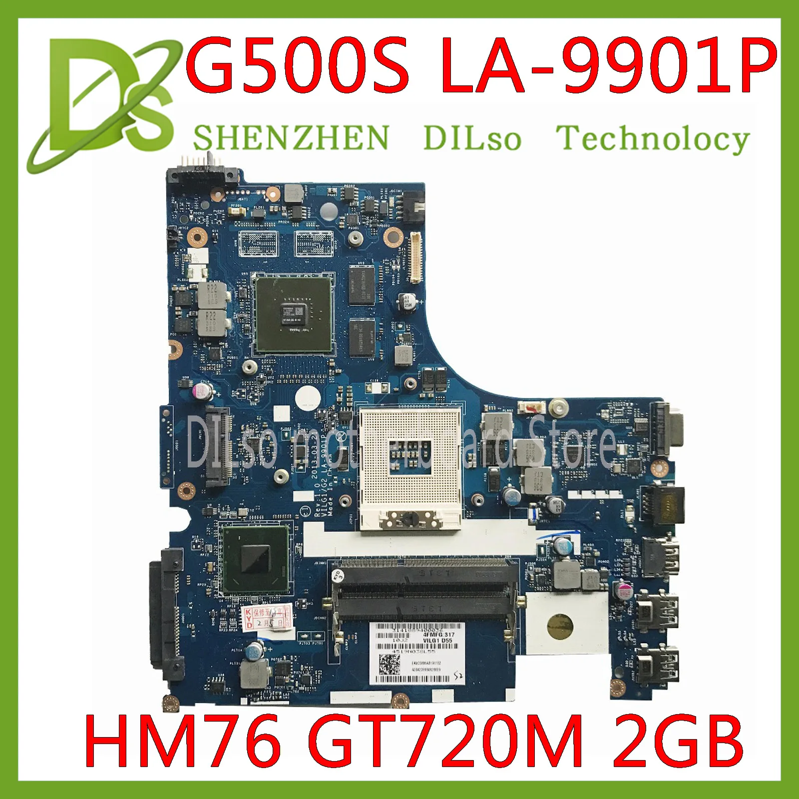 KEFU LA 9901P материнская плата для ноутбука Lenovo G500S VILG1 HM76 100%