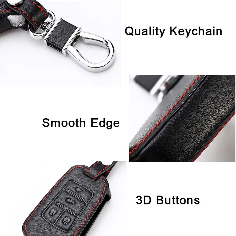Icecare натуральная кожа 4 кнопки Автомобильный ключ чехол для Chevrolet Cruze Aveo Captiva Lacetti