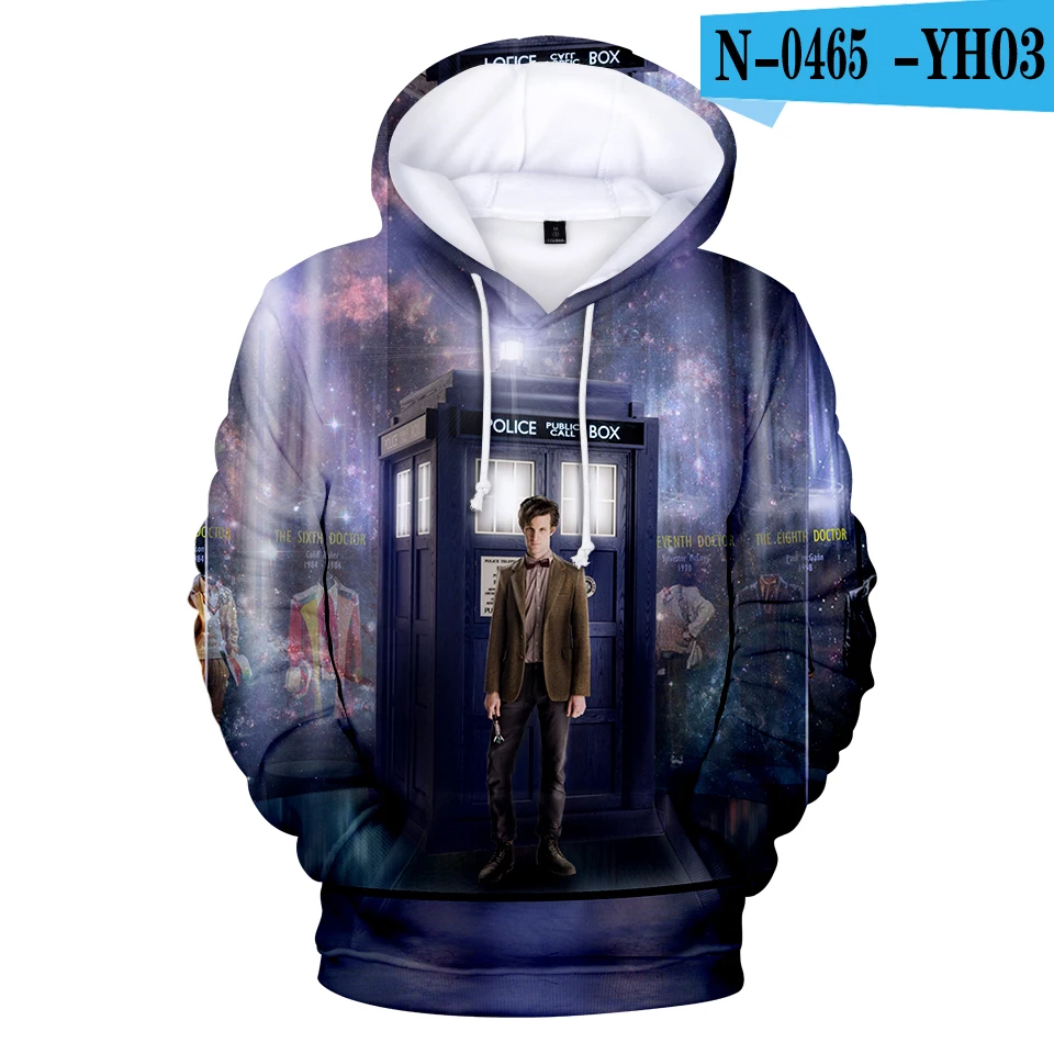 Свободные повседневные теплые толстовки Толстовка Doctor Who 3d принт для мужчин Wo с длинным рукавом Толстовка с капюшоном женские спортивные костюмы - Цвет: 3D