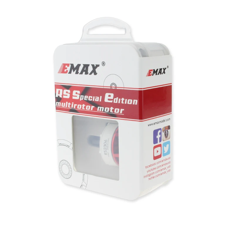 Официальный Emax мотор RS2306 B белые серии гоночный 2750KV 2400KV 3 4 S Rc щеточный двигатель