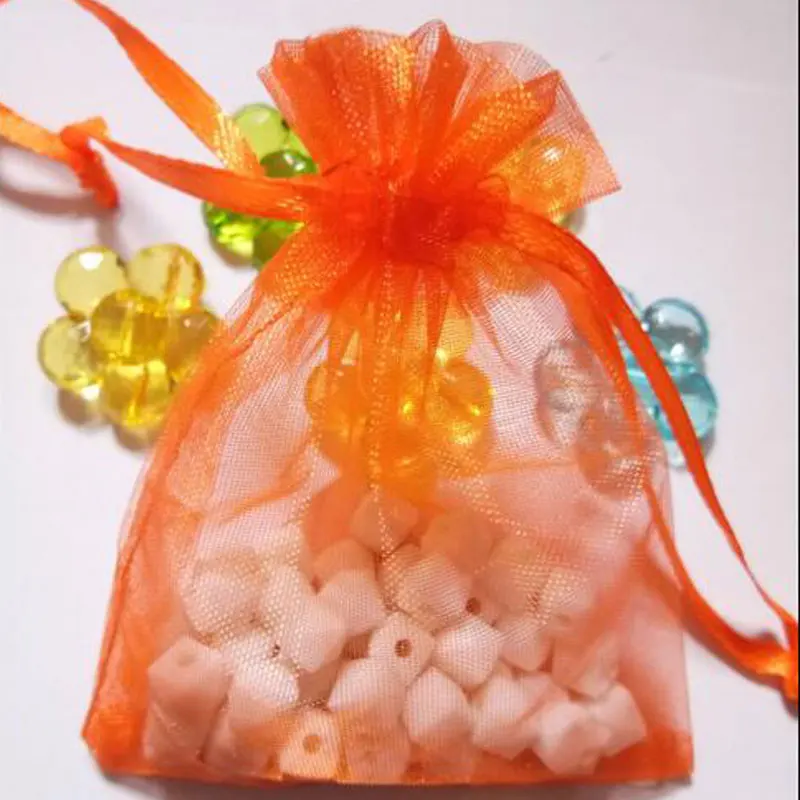 Wholesale10pcs холст цвета органзы сумка мешок со шнурком для свадьбы праздничный