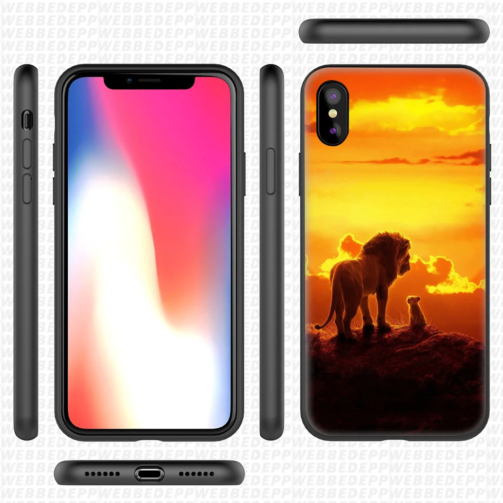 Мягкий силиконовый чехол WEBBEDEPP Lion King для iPhone 11 Pro Xr Xs Max X или 10 8 7 6 6S Plus 5 5S SE Case |
