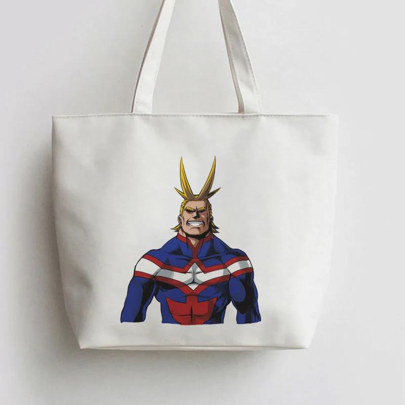 My Hero academic All Might One для всех японских аниме Холщовая Сумка покупок Мультяшные сумки