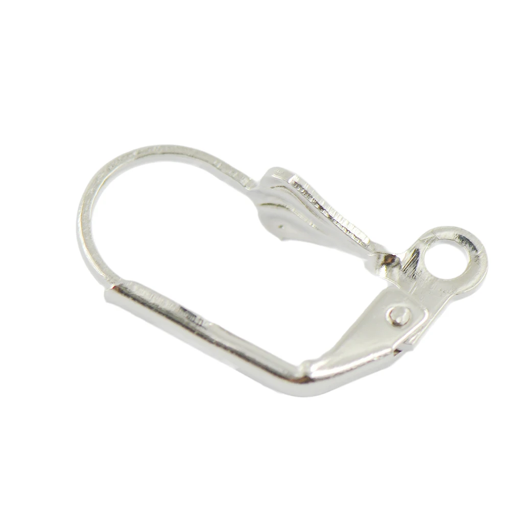 

150pcs Lever Back Hoop Earring Findings Brass Metal Earring Hooks 11x17mm
