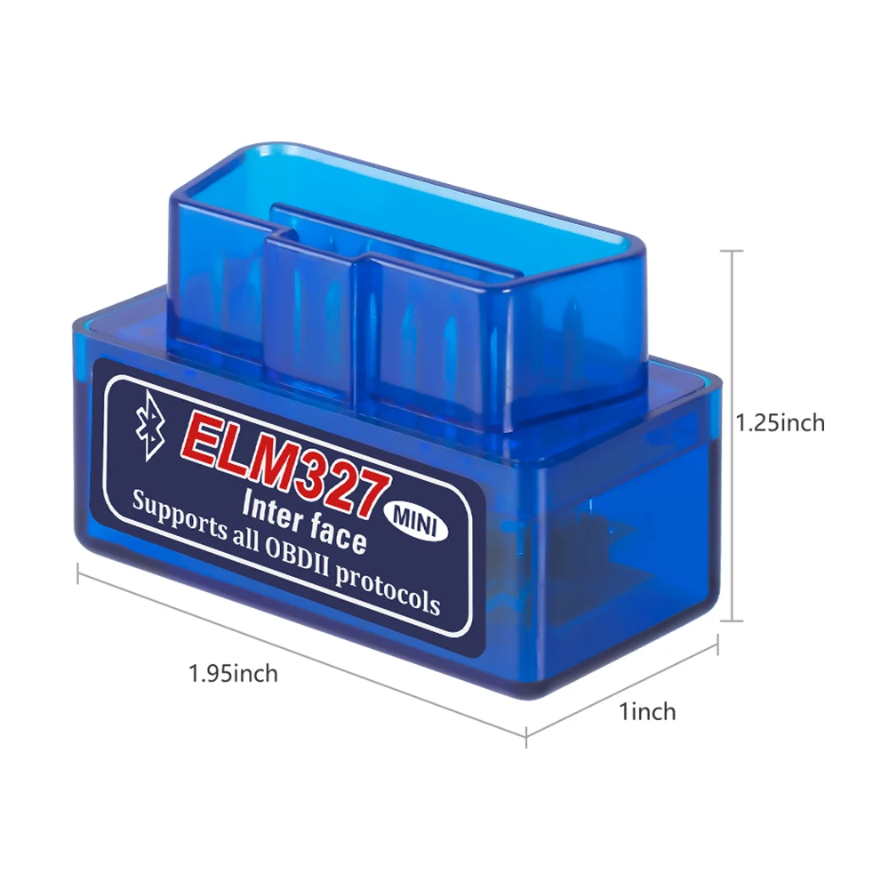 Мини ELM327 V1.5 Bluetooth выключатель питания 16Pin OBD сканер работает на Android Torque ELM 327 V 1 5|elm327