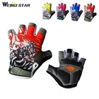 Перчатки велосипедные Weimostar унисекс, полутонкие гелевые противоударные, для езды на велосипеде, спортивные