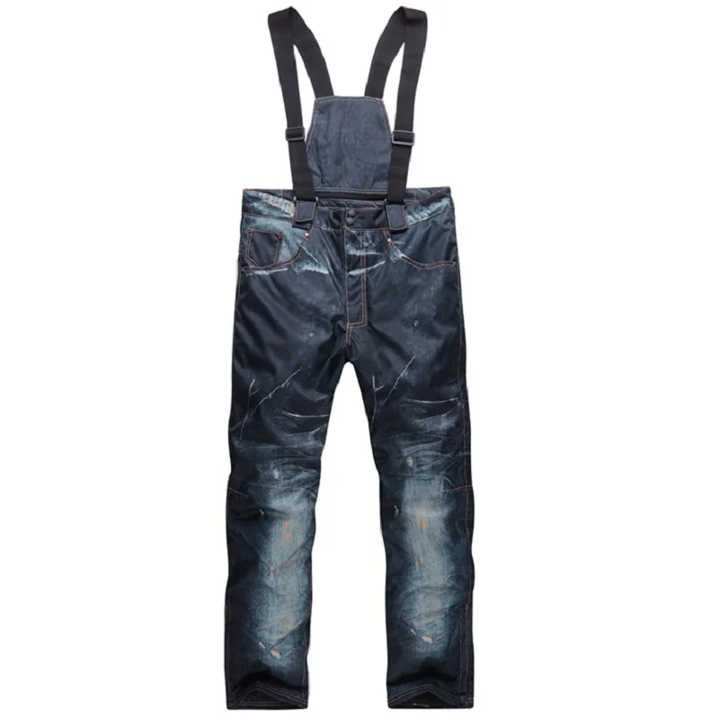 RIVIYELE invierno profesión Snowboard pantalones al aire libre hombres esquí pantalones impermeables a prueba de viento nieve pantalones transpirable cálido esquí ropa - Цвет: HNZ