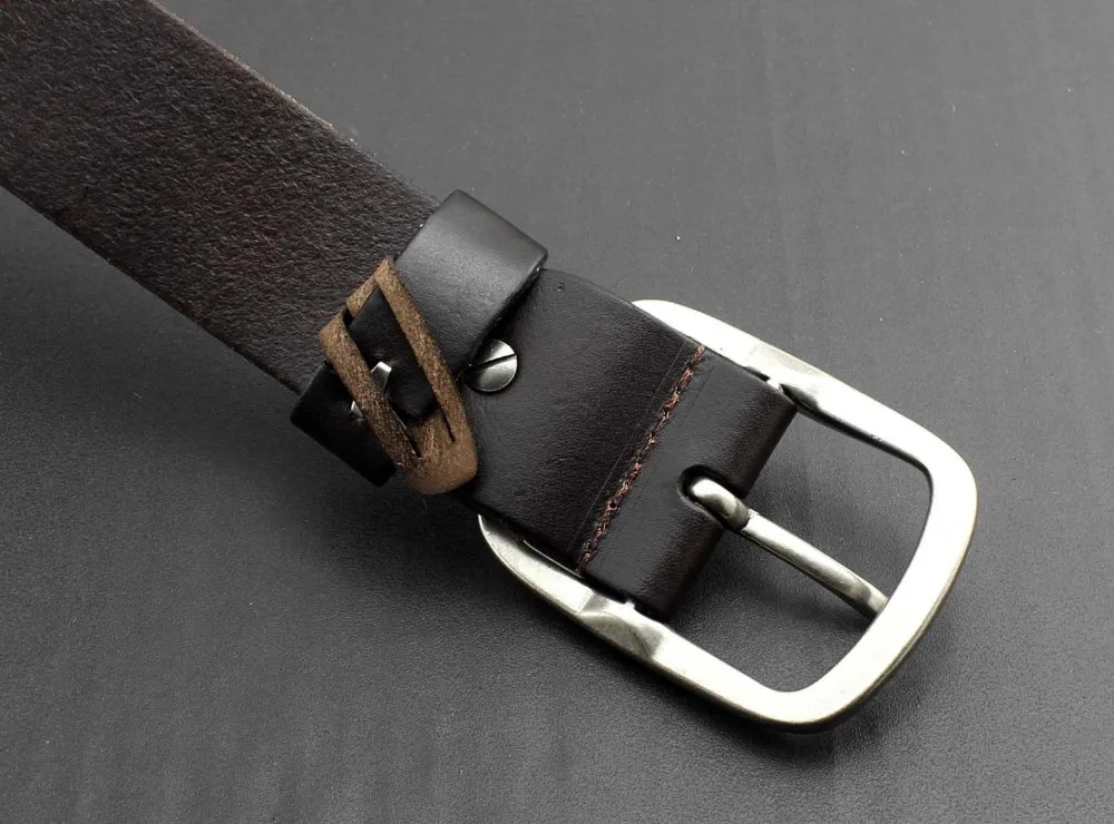 Мужской Байкерский ремень из натуральной кожи с металлическими блестками|gift