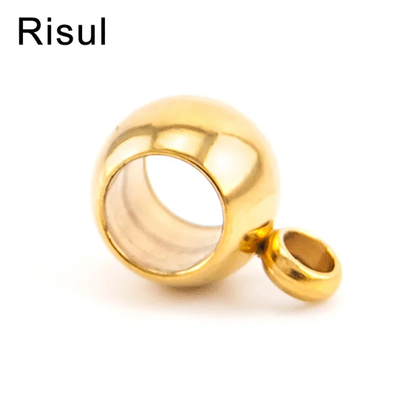 

Silver Color/Golden Stainless Steel Hanger Bails Bead Making For Jewelry Making 6/8mm Metal Bail Beads Wholesale 5pcs