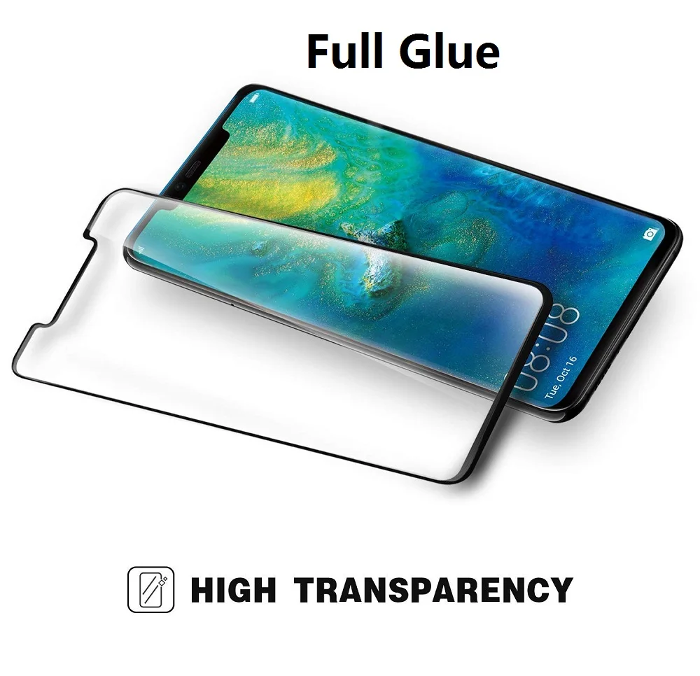 5D изогнутое закаленное стекло с полной проклейкой для Huawei Mate 20 Pro полное покрытие