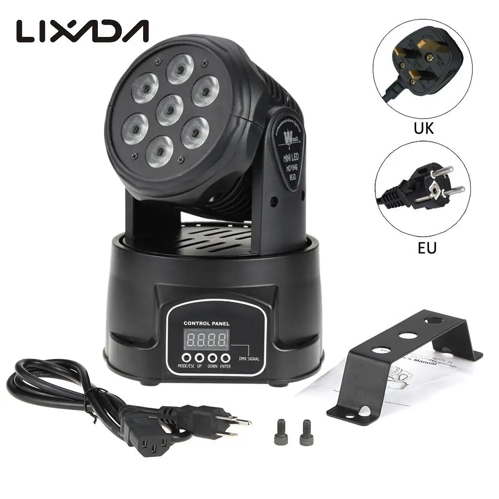 Лазерное шоу DMX светильник AC100-240V 105W 9/14 Каналы DMX-512 диско светильник Moving головной светильник 4 в 1 RGBW светодиодный сценический светильник ing стробоскоп