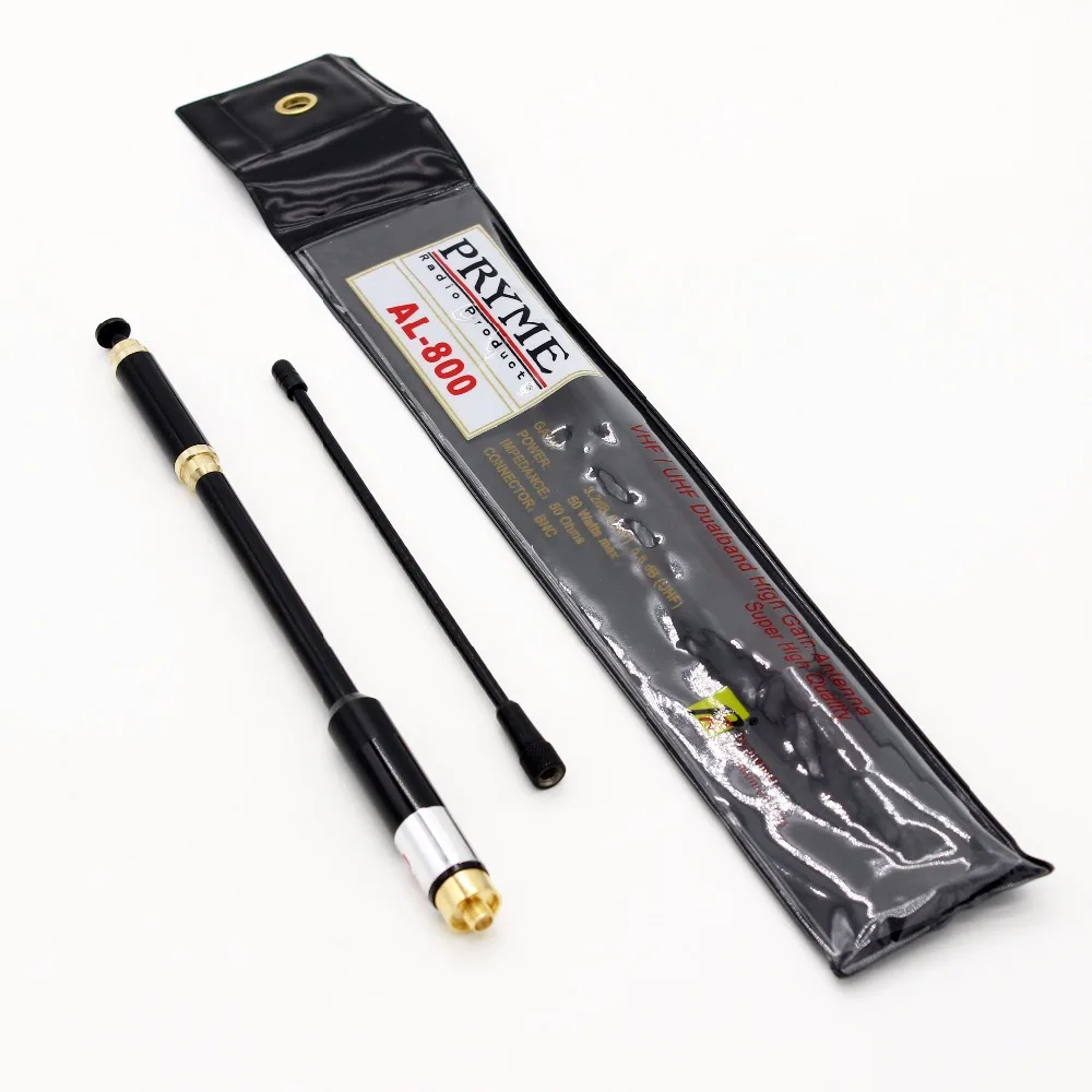 AL 800 SMA Женская Двухдиапазонная телескопическая антенна для Baofeng walkie talkie UV 5R B5/B6 82 BF