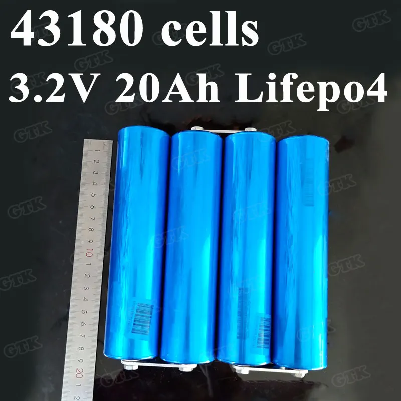 8 шт. 3.2в 20ah Lifepo4 43180 батарея для DIY 12В 24В 36В ebike UPS power lights Комплект батарей EV