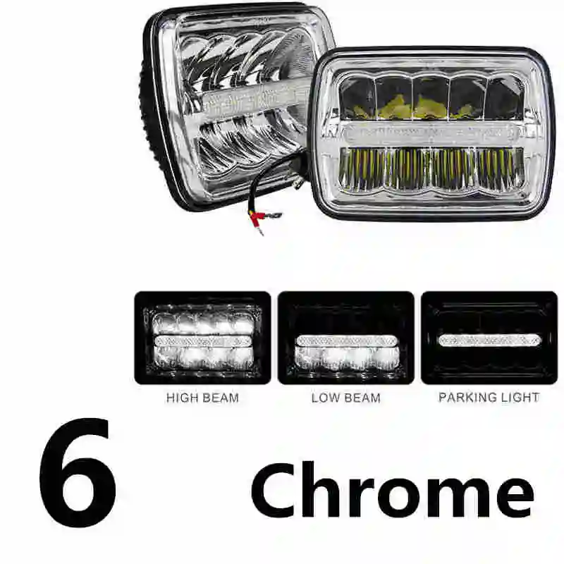 2x светодиодный фары обновление для E 150 250 350 Econoline Club Wagon 5 &quotx 7&quot прямоугольный Ford
