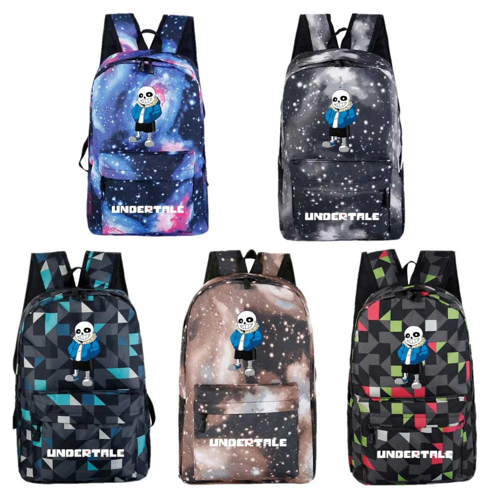 

Anime undertale backpacks Frisk Toriel Sans Papyrus Cartoon School Bags For Students Men Laptop Shoulders Bag Casual Travel Bags