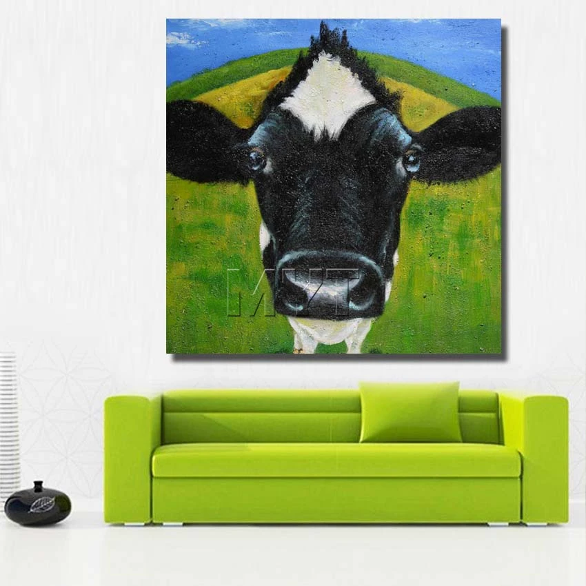 Картина маслом в виде животных для гостиной на холсте украшения дома