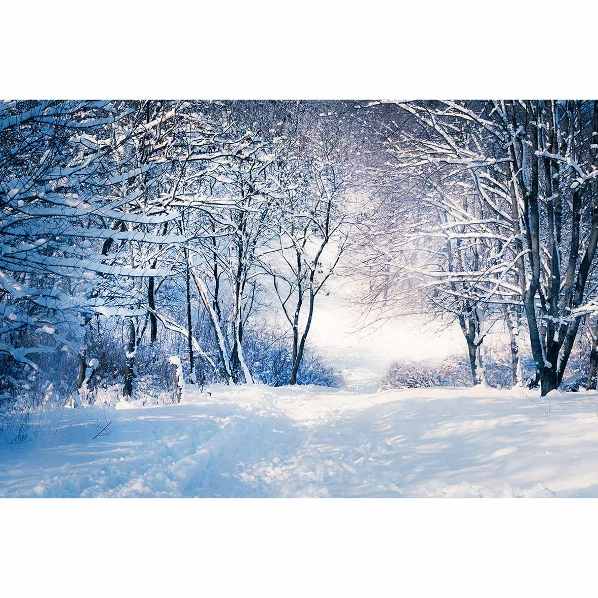Allenjoy фон для фотосъемки новорожденных белый Снежный Лес Дерево зима Красивая