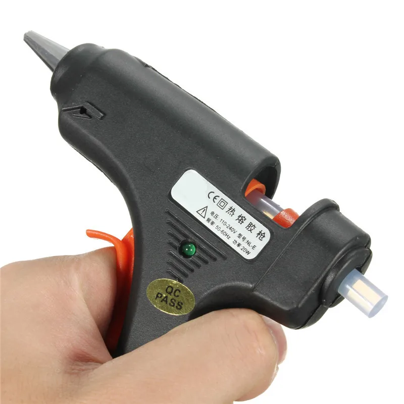 Электрический термоплавкий клеевой пистолет 20 Вт с 50 бесплатными прозрачными