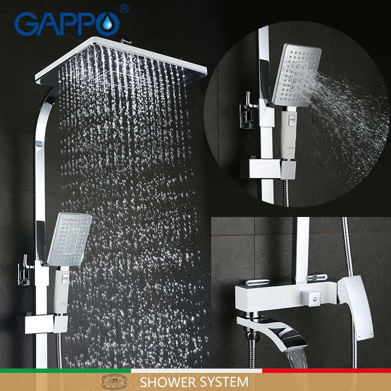

GAPPO смесители для душа Ванна Душ водопад смеситель для ванны хромированный смеситель для душа смеситель для ванны s armatur Душевая система