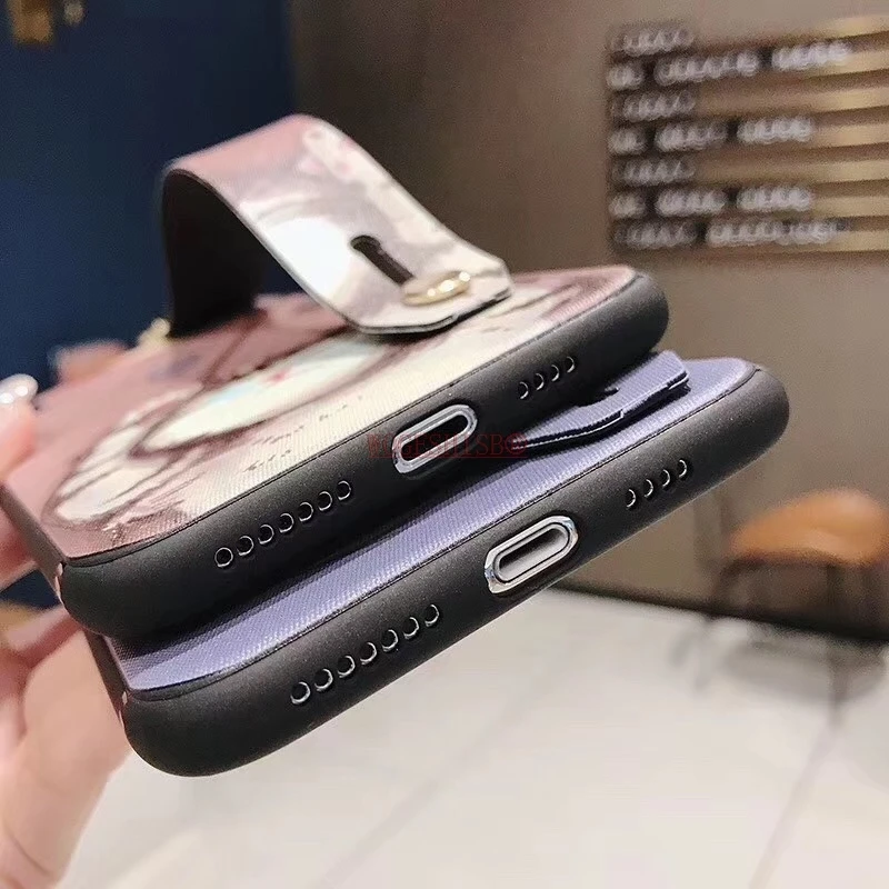 Ремешок на запястье Мягкий ТПУ чехол для телефона для huawei P30 Pro P20 Lite P10 mate 20 10 P Smart Plus Honor 10 7A Y6 чехол s Чехол-держатель с кольцом