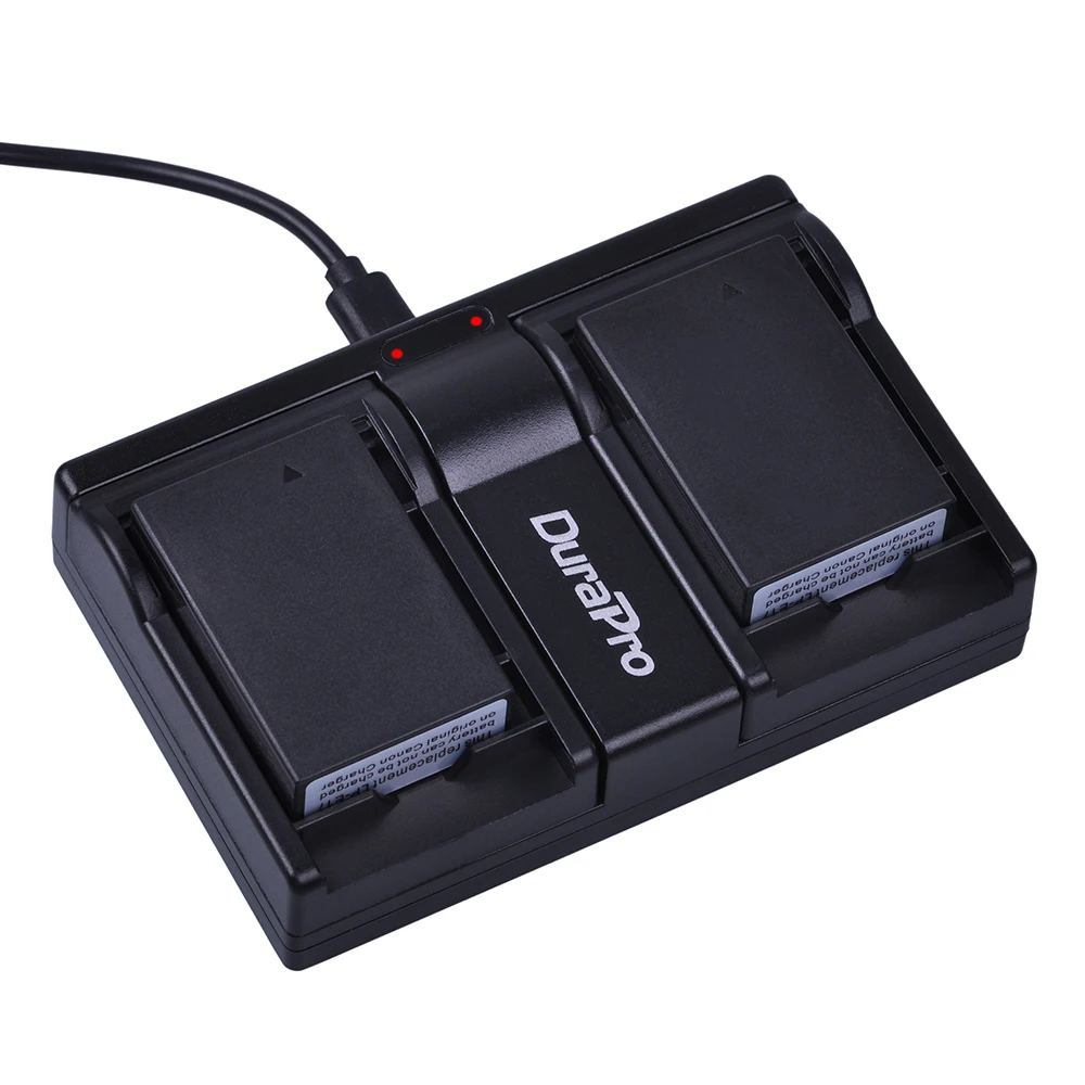 

2Pcs 7.4V 1040mAh LP-E17 LPE17 LP E17 Battery + USB Dual Charger for Canon EOS Rebel T6i 750D T6s 760D M3 800D 8000D Kiss X8i
