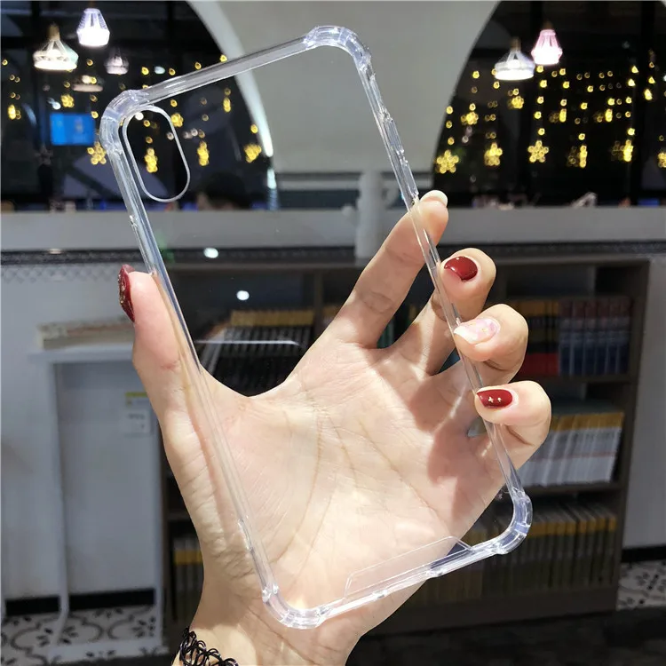 Противоударный жесткий чехол из поликарбоната+ ТПУ для iphone XS XR MAX 10X6 6s 7 8 Plus XsMax пластиковый+ силиконовый прозрачный чехол для телефона - Цвет: Clear