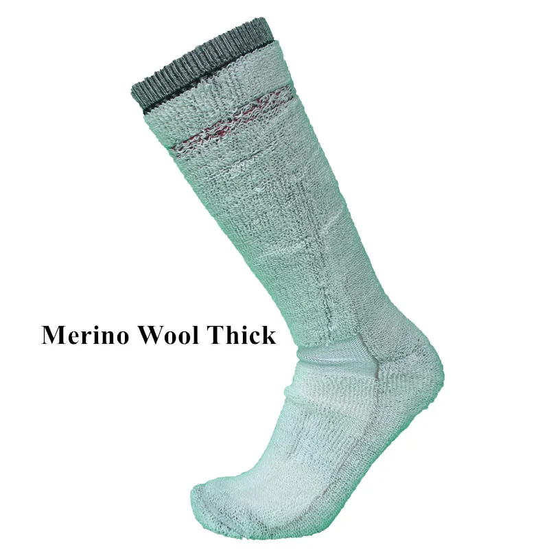 Носки мужские спортивные из 50% Мериносовой шерсти суперплотные серые походные