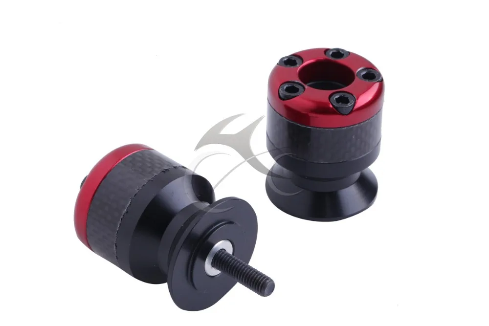 Поворотный рычаг слайдера из красного углеродного волокна 6 мм для Yamaha YZF R6 R1 FZ6 FZ1