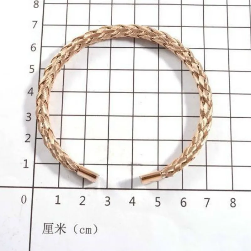 Модный простой браслет для влюбленных мужчин и женщин 2020 трендовый плетеный из