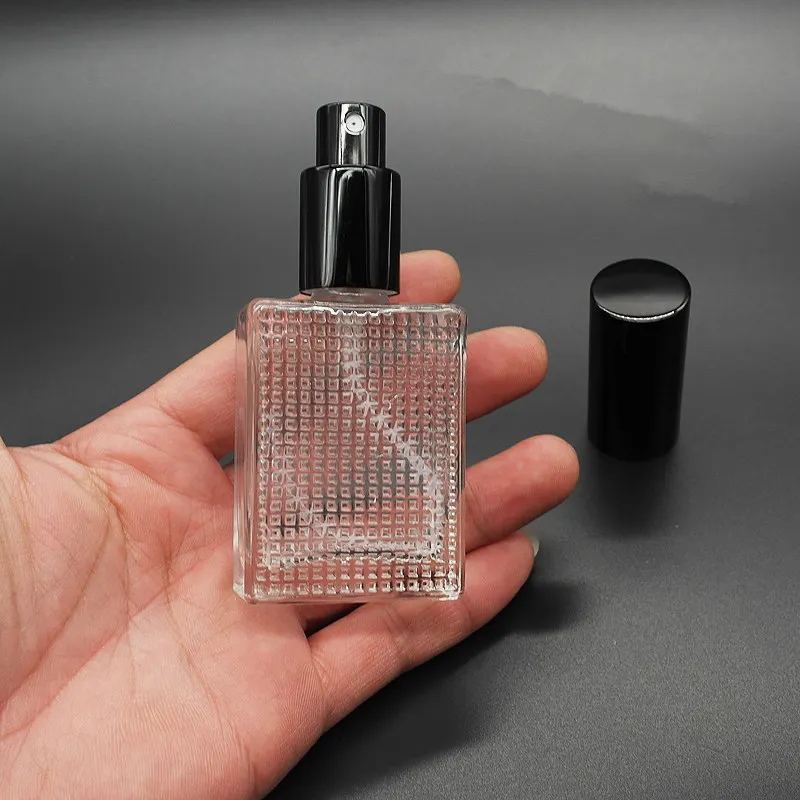 

30ml transparent glass empty bottle perfume bottle atomizer spray can be filled bottle spray box travel size portable F20172523