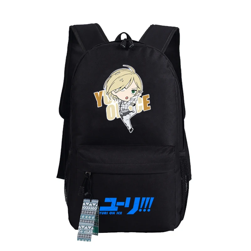 YURI on ICE Katsuki Yuri, женский рюкзак, Холщовый, школьные сумки для подростков, Harajuku, дорожный рюкзак, аниме, рюкзак для ноутбука, рюкзак для книг