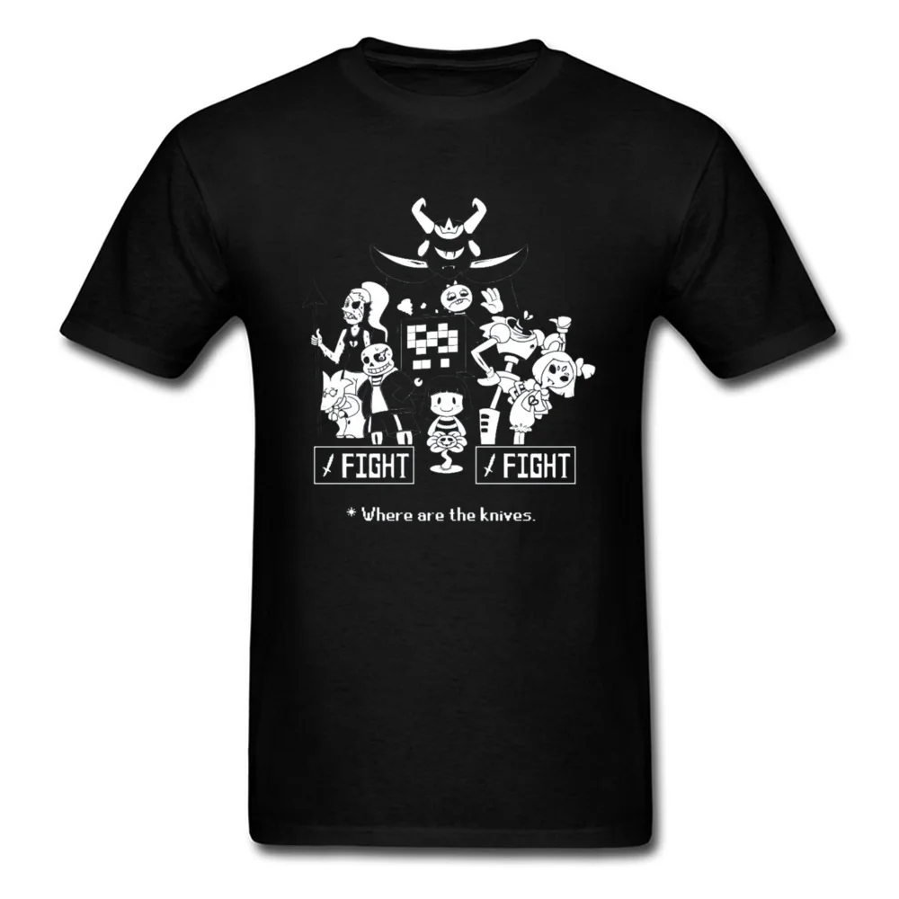 Fight Undertale футболка для мужчин с ума топы цветочным принтом пиксель Череп РПГ игра