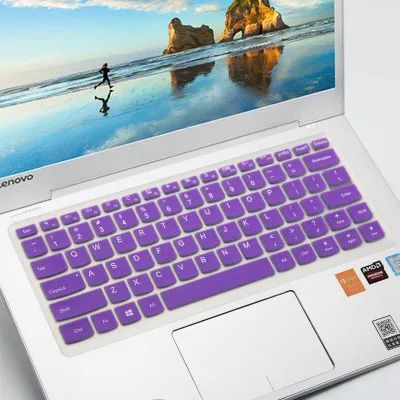 14 дюймов силиконовая защитная накладка для клавиатуры чехол для lenovo Ideapad 310 V310-14ISK 510S yoga 310S 710-14 v310 yoga 710 - Цвет: Purple