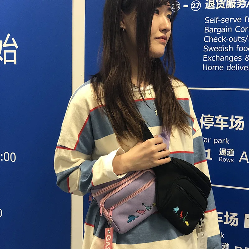 Модная сумка Harajuku Jude, модная женская нагрудная сумка, Повседневная сумка с вышивкой через плечо, брендовая поясная сумка в стиле хип-хоп