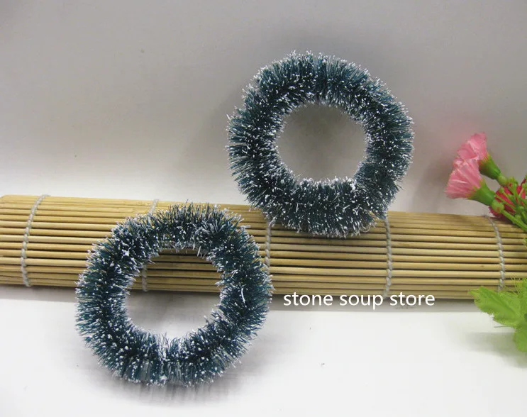 7cm wreaths 4pcs 3-10 шт Мини натуральные Сизалевые венки Рождественские украшения для дома маленькие украшения для рождественской елки подвеска 3-9 см - Цвет: 7cm wreaths 4pcs