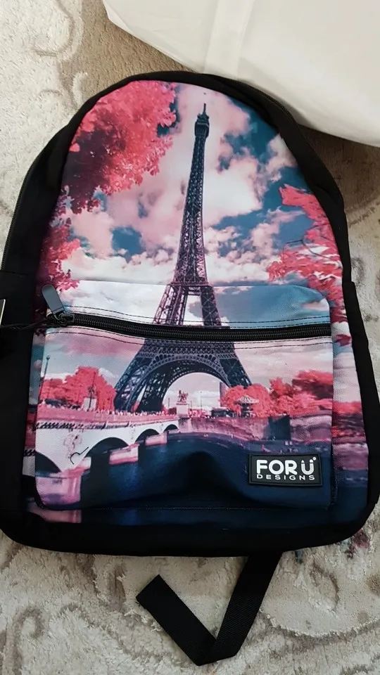 

FORUDESIGNS Dachshund Backpack Cartoon Flower Dog Printing School Bags Backpack Canvas Schoolbags for Teenage Girls Students Bag