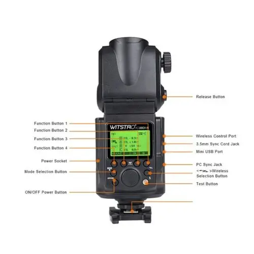 Godox AD360II-N 360 W GN80 Вспышка Speedlite + PB960 Батарея черный комплект для Nik0n | Электроника