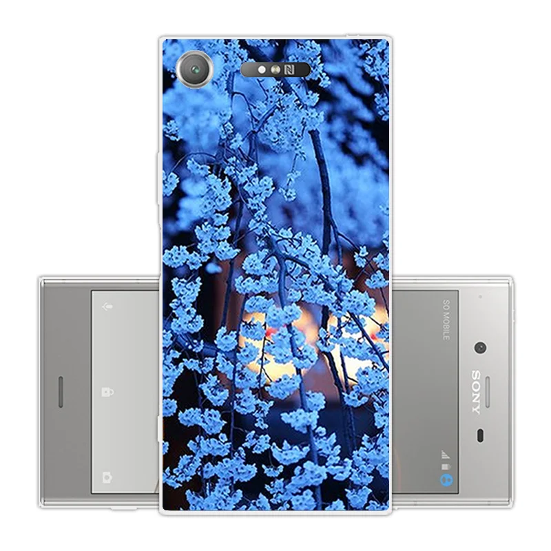Для Sony Xperia XZ1 5 2 дюйма Мягкие силиконовые чехлы для задней панели телефона зеленый
