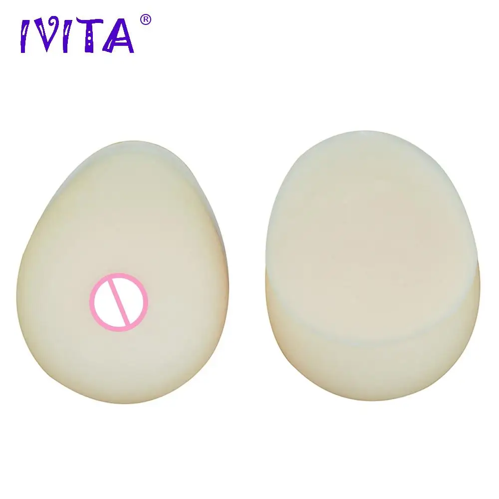 IVITA 600 г силиконовые белые накладные груди формы Горячие для Трансвестит