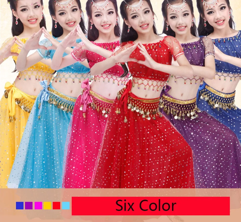 2017 красивые костюмы для танца живота девочек включают: 2 шт./6 шт. Детские