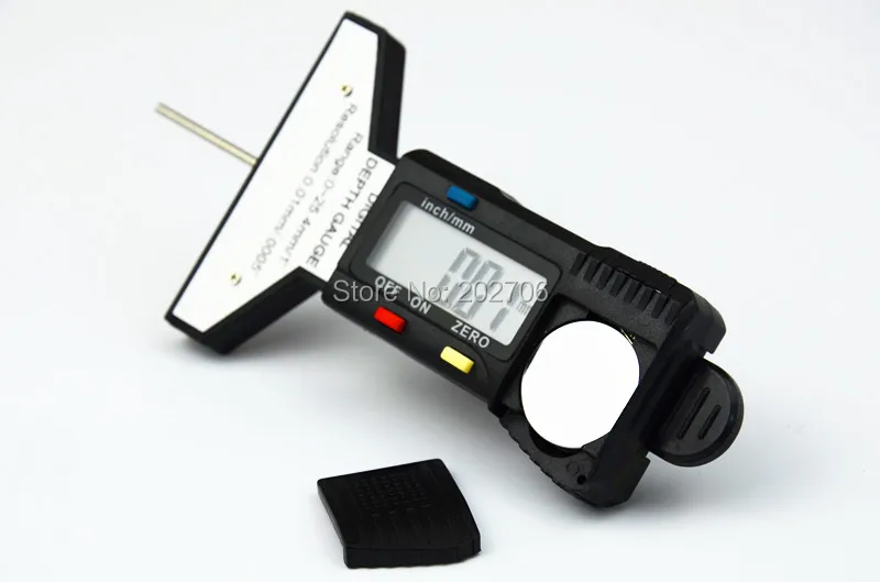 Цифровой глубиномер для шин измеритель глубины резьбы 0-25 мм с пружиной |