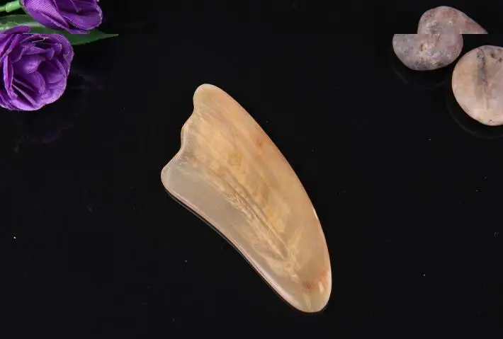 Meridians scraping plates natural horns stovepipe thin facial massage Scrapping plate acupuncture | Канцтовары для офиса и